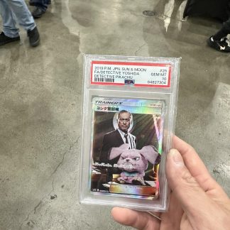 2019 Japanese Pokemon Sun & Moon Detective Pikachu #25 Full Art Detective Yoshida PSA 10 Gem Mint