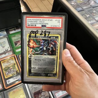 2006 Pokemon Gold Star Ex Dragon Frontiers #100 Charizard Holo PSA 1 Poor