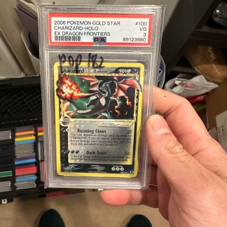 2006 Pokemon Gold Star Ex Dragon Frontiers #100 Charizard Holo PSA 3 Very Good