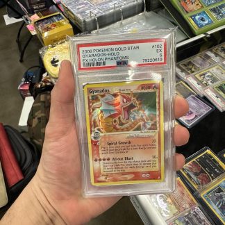 2006 Pokemon Gold Star Gyarados Holo Ex Holon Phantoms #102 PSA 5 Excellent
