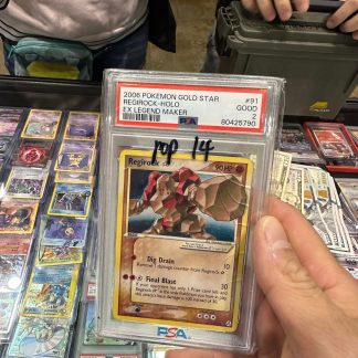 2006 Pokemon Ex Legend Maker #91 Regirock Gold Star Holo PSA 2 Good
