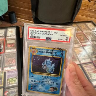 1999 Japanese Pokemon Giovanni’s Gyarados Gym 2 #130 Holo PSA 10 Gem Mint