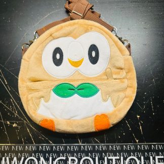 2023 Pokemon Rowlet Crossbody Shoulder Bag Beige