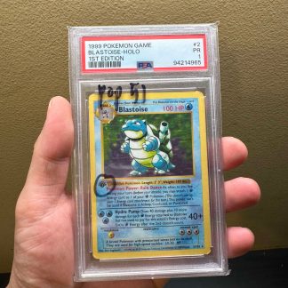 1999 Pokemon Game 1st Edition Blastoise Holo #2 PSA 1 Poor