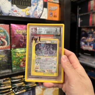 2003 Pokemon Aquapolis German Crystal Nidoking #150 Holo BGS 2 Beckett Pop 1 Good