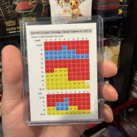 Spanish 21 Stand on 17 Rule Book Top Loader Size