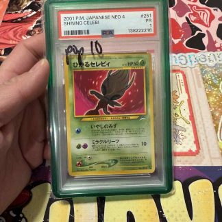2001 Pokemon Japanese Neo 4 Shining Celebi #251 PSA 1