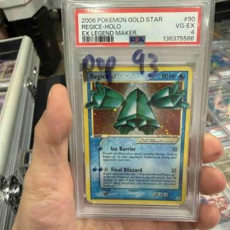 2006 Pokemon Gold Star Regice Holo EX Legend Maker #90 PSA 4