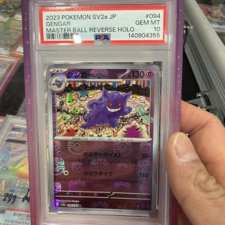 2023 Pokémon Japanese SV2a Gengar Master Ball Reverse Holo #094 PSA 10 Gem Mint
