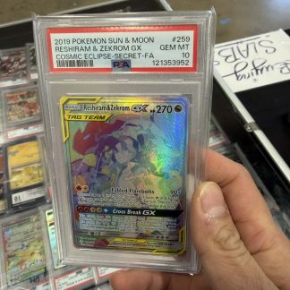 2019 Pokémon Reshiram & Zekrom Gx Cosmic Eclipse Secret #259 PSA 10 Gem Mint