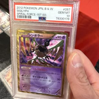 2012 Pokémon Japanese B&W Sigilyph Spiral Force 1st Edition #057 PSA 10 Gem Mint